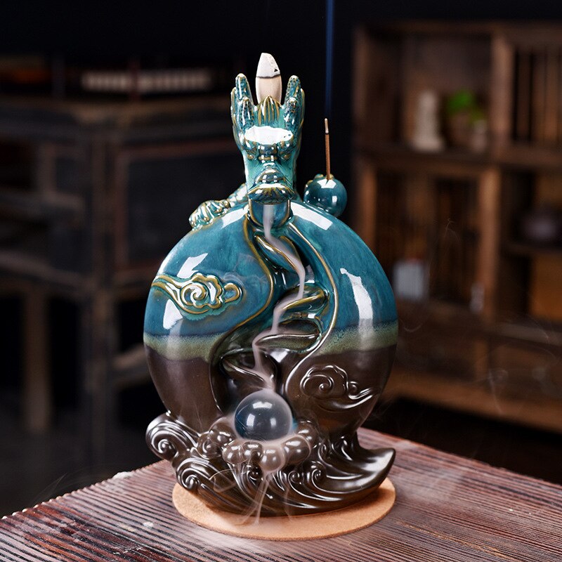 dragon incense cone burner